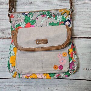 #225 Sakroots Floral Flap Crossbody Bag – NWOT – Multicolor Canvas